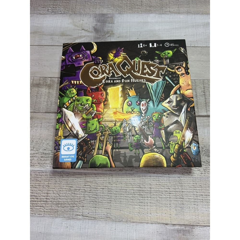 CoraQuest Board Game Kickstarter Edition Dungeon Crawler 1-4 Players Complete